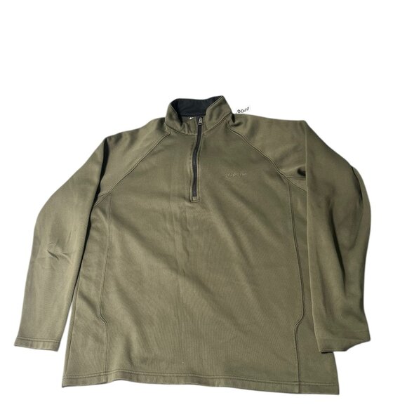 Columbia Sweater Men's Size XL Green Half Zip Raglan Long Sleeve Casual Pullover - Picture 1 of 4